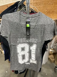 Detroit Lions Calvin Johnson Women’s Small Shirt Nfl Majestic - Picture 1 of 3