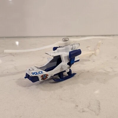 Vintage 1992 Matchbox Police Mission Helicopter MISSING WINDSHIELD 1:80 MB153 - Image 1 of 4
