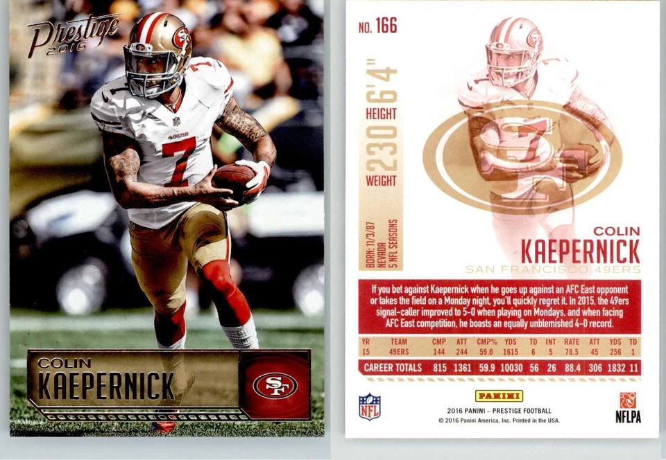 Colin Kaepernick 2016 Prestige #166 49ers - Image 1 of 1