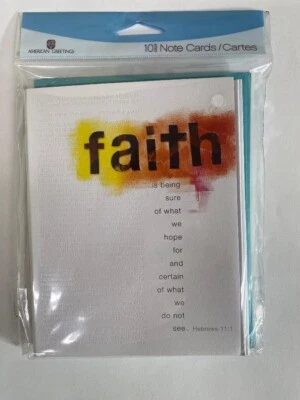 NEW SET OF 10 "FAITH" CARDS W/ ENVELOPES ~BLANK INSIDE - Image 1 of 2