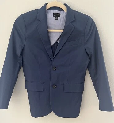 Blazer azul chino flexible J.Crew Crewcuts niños Thompson talla 10 Foto 1 de 4