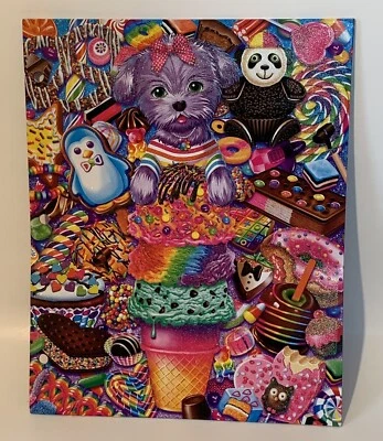 Lisa Frank Boopsi Doodle Brillo Cachorro Perro Helado Caramelo 2 Bolsillos Carpeta 2014 Foto 1 de 4