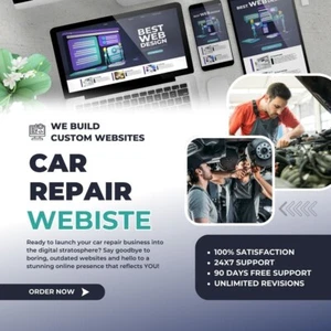 CUSTOM CAR REPAIR WEBSITE DESIGN - Modern, Professional & Responsive - Picture 1 of 3