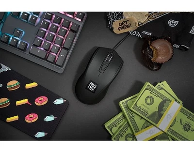 Mionix Gaming + Artists Maus Avior Black Optisch USB PC Mouse Native 5000 DPI - Bild 1 von 4