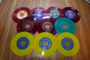 Lot of 10 Red Yellow Colored 45 rpm Vinyl Records Arts & Crafts Decor Etsy - Bild 1 von 7