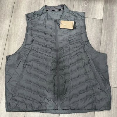 Nike Therma-Fit ADV Repel Aeroloft Down Running Vest Grey Men’s 3XL FB7542-084 - Image 1 of 4