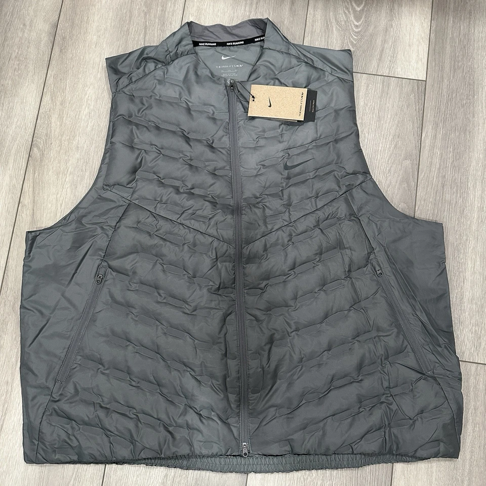Nike Therma-Fit ADV Repel Aeroloft Down Running Vest Grey Men’s 3XL FB7542-084 - Image 1 of 4