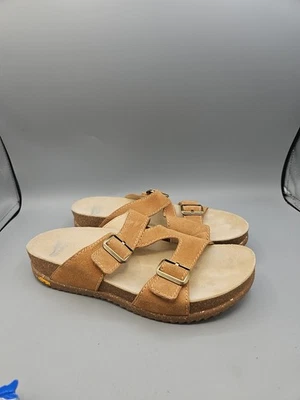 Dansko Dayna Platform Sandals Womens Size 10.5 Vibram Brown Boho Lugged Sole Y2K - Image 1 of 4