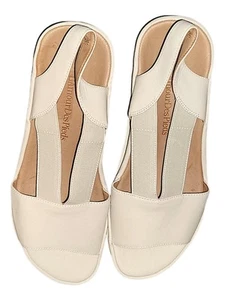 L’Amour Des Pieds Low Platform  Leather Flats Slingback  Women’s 9.5M  Shoes - Picture 1 of 6