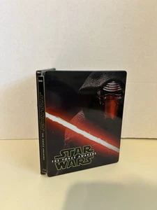 Star Wars The Force Awakens Blu Ray and DVD Combo Steelbook With Bonus Disc - Picture 1 of 3