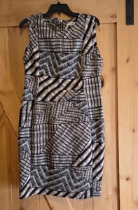 Funda Calvin Klein Talla 14 Buceo Animal Artístico Tribal Hasta la Rodilla Cremallera *Manchas - Imagen 1 de 14