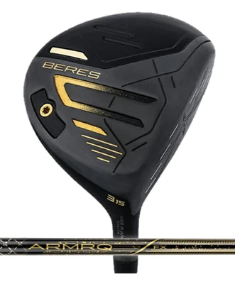 HONMA BERES Black Fairwaywood 3W 15deg RH ARMRQ MX BK graphite Flex R HC - Image 1 of 4