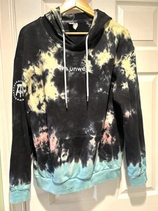 Barstool Sports Call Her Daddy Hoodie I am unwell Sweatshirt Tie Dye Black Large - Picture 1 of 6