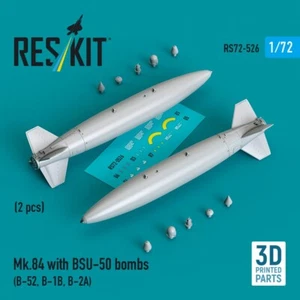 1:72 Mk.84 con bombas BSU-50 (2 piezas) para B-52 / B-1B / B-2A 3D Prt ResKit RS72-0526 - Imagen 1 de 3