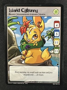Neopets Island Cybunny 58/100 The Haunted Woods Neopet Uncommon - Bild 1 von 2