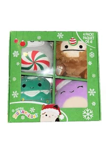 Squishmallows 4er Pack 4" Holiday Christmas 2023 BENNY BEULA NISSA JOHANN NEU! - Bild 1 von 4