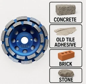 5 Zoll Diamant Segment Schleifscheibe Topfscheibe 125 mm für Marmor Beton Granit - Bild 1 von 4