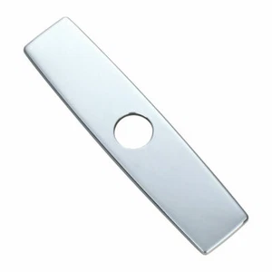 Accesorio de grifo de 3 orificios con cubierta plateada rectangular de 10 pulgadas - Imagen 1 de 4