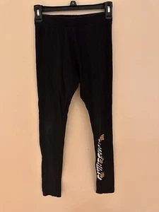 MOSCHINO Teen Girl Stretch Black Leggings, size 14 (runs Small) - Picture 1 of 7