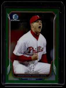 2014 Bowman Chrome Green Refractor /75 Jonathan Papelbon #183 - Picture 1 of 2