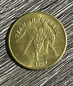 Vintage 1984 Los Angeles Olympic Games Team HANDBALL Token - Picture 1 of 2