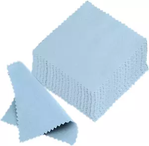 50Pcs Jewelry Cleaning Cloth Polishing Cleaning Cloths for Sterling Silver Gold - Picture 1 of 12