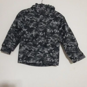 Columbia Kids Camo Hoodie Blacko Omni Heat Insulated Outdoor Ski Hiking Camp S - Picture 1 of 20