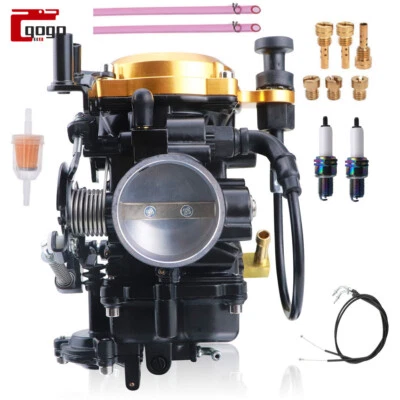 New Carburetor For Harley-Davidson Sportster Dyna Softail + 43'' Throttle Cable - Image 1 of 4