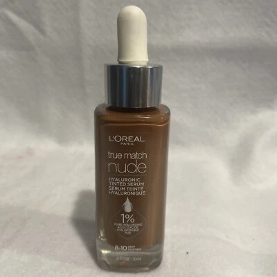 L'Oreal Paris True Match Nude Hyaluronic Tinted Serum 8-10 Deep - Image 1 of 2