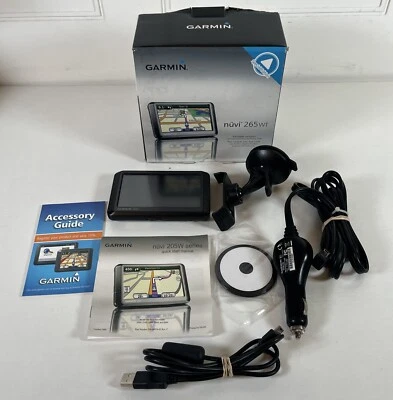 Garmin Nuvi 265WT GPS Navigation Bundle Includes Box & Charger Tested Works - Image 1 of 4