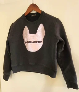 DSQUARED2 Girls Sweat Shirt Metallic Pink Bunny Size - 12Y - Picture 1 of 6