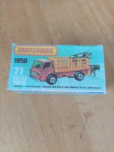 Matchbox Superfast - No71 Cattle Track  - Replica / Copy Box only - Picture 1 of 3