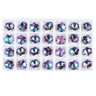 56pc Flower Rhinestone Snowflake Charms for DIY Jewelry Making