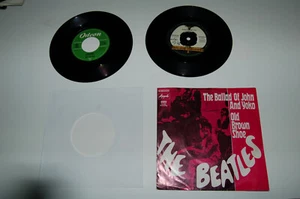 2Singles Beatles The ballad of John and Yoko+Hey Jude Odeon + Beat 60er Sammlung - Bild 1 von 2