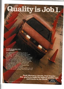 Original 1990 Mercury Cougar Magazine Ad "Profile in Quality #14" - Picture 1 of 1