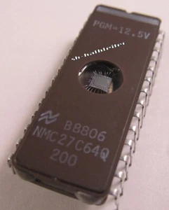 2 Stück/pcs - NMC27C64Q200 - 64K EPROM 200ns DIC28 NATIONAL SEMICONDUCTOR 27C64 - Picture 1 of 2