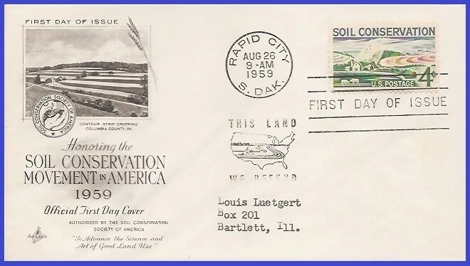 USA4 #1133 ADDR ARTCRAFT FDC   Soil Conservation - Image 1 of 1