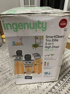 Ingenuity SmartClean Trio Elite 3-in-1 High Chair, Slate - Picture 1 of 8