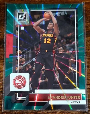 2022-23 Donruss Basketball Green Laser Holo De'Andre Hunter #64 - Image 1 of 2
