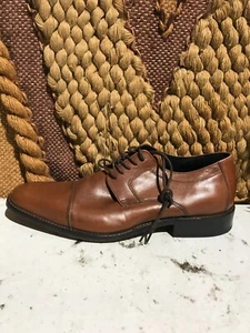 Zapatos con cordones Johnston & Murphy Novick marrón puntera talla 10M de EE. UU. - Imagen 1 de 8