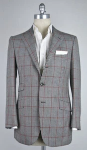 New $4500 Cesare Attolini Gray Window Pane Sportcoat 38/48 - Picture 1 of 4