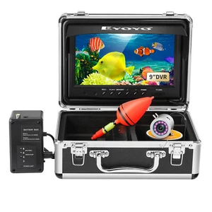 Eyoyo 9inch LCD 1000TVL Fish Finder DVR 50M IR Video Underwater Fishing Camera - Picture 1 of 11
