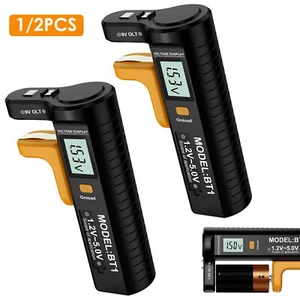 Battery Tester ABS Digital Checker with Current Detection for Dry Batteries ☣ - Picture 1 of 22