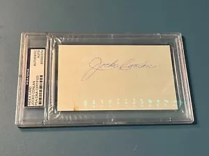Jocko Conlan Auto hand signed Autograph Index card PSA DNA Authenticated Slabbed - Picture 1 of 4