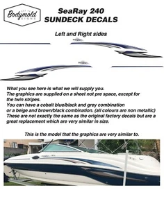 SeaRay 240 SUNDECK Decal/Graphics - Picture 1 of 1