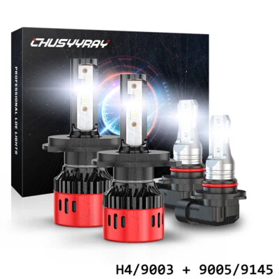 Faros LED de haz alto/bajo + kit de faros antiniebla 6000K para Toyota Hilux 2004-19 Foto 1 de 4