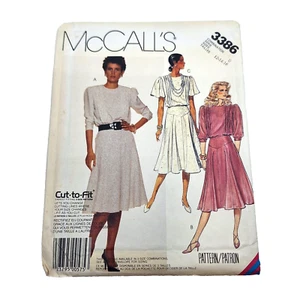 Butterick 3986 80s Misses Collared Jacket Blouse Skirt Sz 12-16 Pattern UC FF - Picture 1 of 6