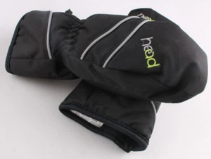 Head Junior Mittens Boys Black Gray S XS Insulated Ski Winter Gloves New - Picture 1 of 3