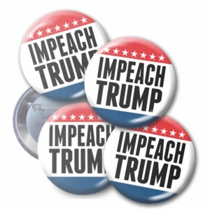 4-pack Impeach Trump Buttons - 2.25" pin - resist anti donald - Picture 1 of 4