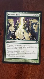 Viridian Revel Scars of Mirrodin EX/LP #132 MTG Magic the Gathering Enchantment - Picture 1 of 2